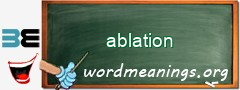 WordMeaning blackboard for ablation